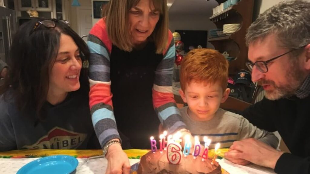 Birthday CAke and Family